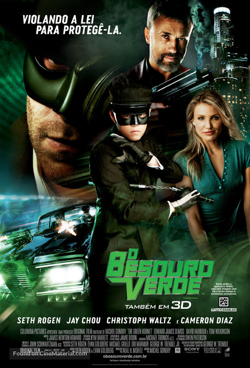 The Green Hornet - Brazilian Movie Poster