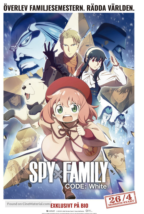 Gekijoban Spy x Family Code: White - Swedish Movie Poster