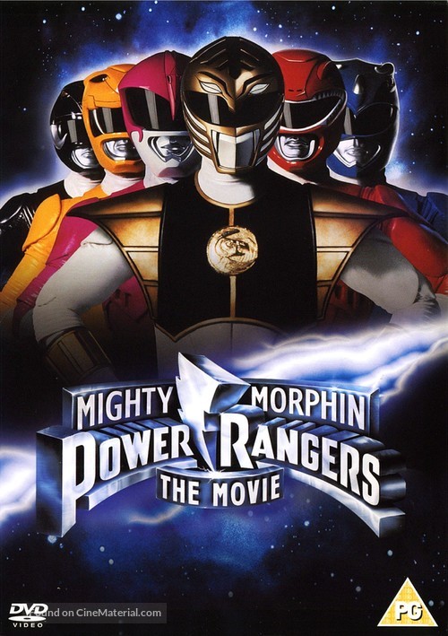 Mighty Morphin Power Rangers: The Movie - British DVD movie cover