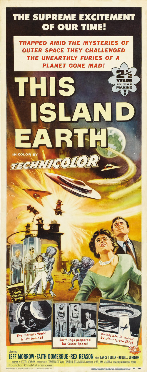 This Island Earth - Movie Poster
