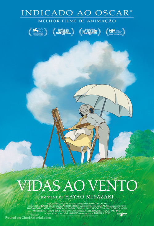 Kaze tachinu - Brazilian Movie Poster