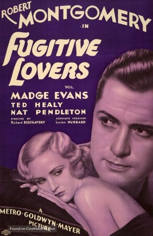 Fugitive Lovers - Movie Poster