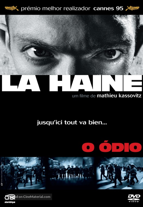 La haine - Portuguese DVD movie cover
