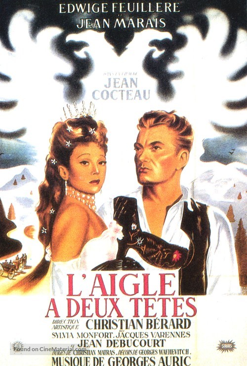 L&#039;aigle &agrave; deux t&ecirc;tes - French Movie Poster