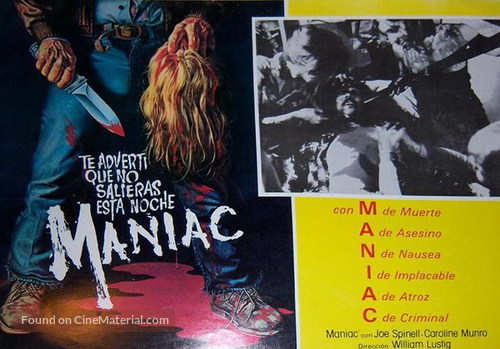 Maniac - Spanish Movie Poster