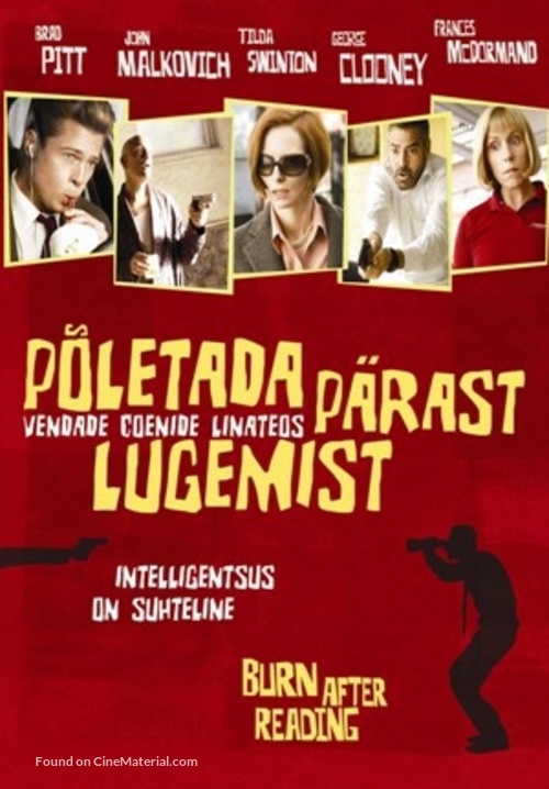 Burn After Reading - Estonian Movie Poster