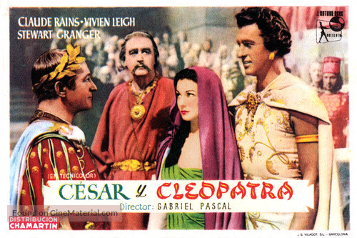 Caesar and Cleopatra - Spanish Movie Poster