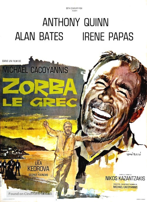Alexis Zorbas - French Movie Poster