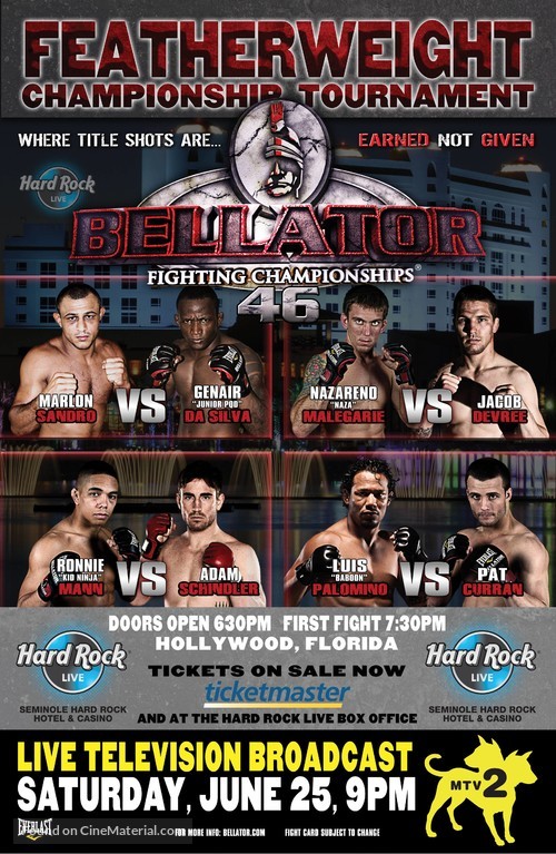 &quot;Bellator Fighting Championships&quot; - Movie Poster