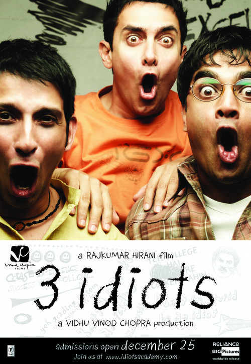 Three Idiots - Indian Movie Poster