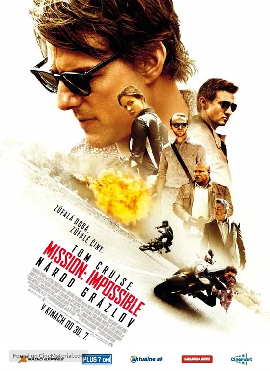 Mission: Impossible - Rogue Nation - Slovak Movie Poster