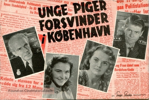 Unge piger forsvinder i K&oslash;benhavn - Danish Movie Poster
