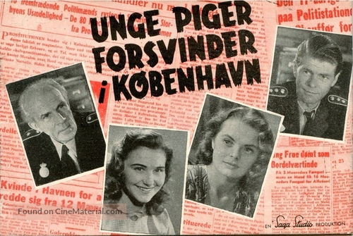 Unge piger forsvinder i K&oslash;benhavn - Danish Movie Poster