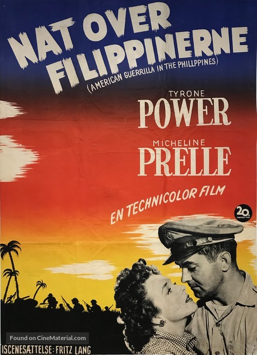 American Guerrilla in the Philippines - Danish Movie Poster