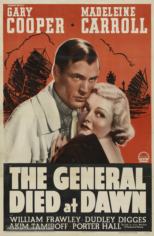 The General Died at Dawn - Re-release movie poster