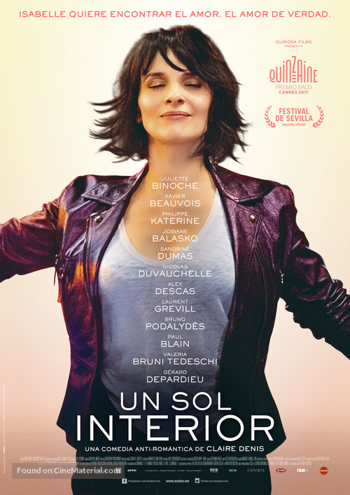 Un beau soleil int&eacute;rieur - Spanish Movie Poster