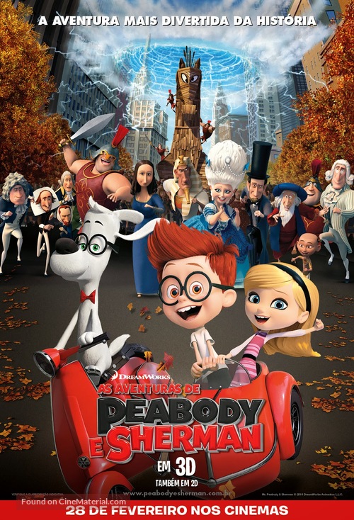 Mr. Peabody &amp; Sherman - Brazilian Movie Poster