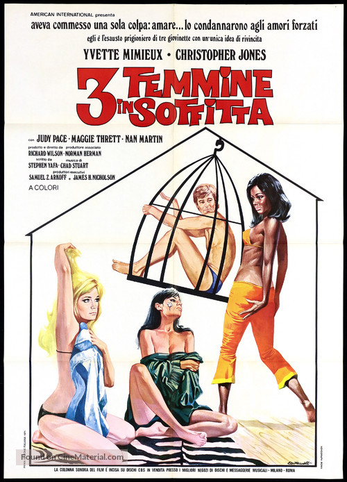 Three in the Attic - Italian Movie Poster