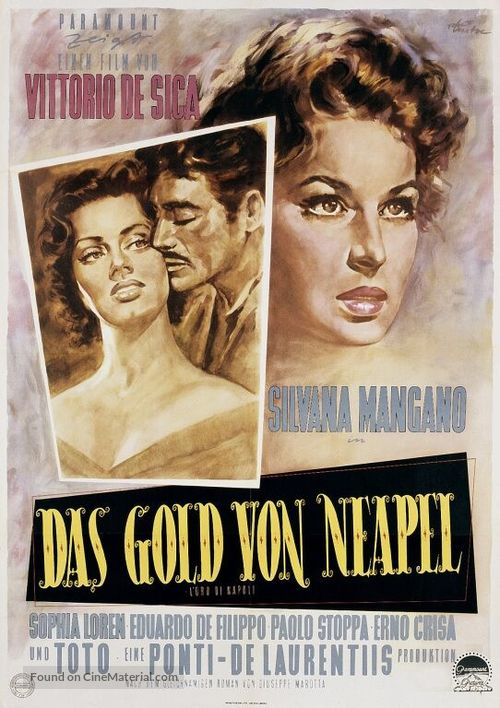 L&#039;oro di Napoli - German Movie Poster