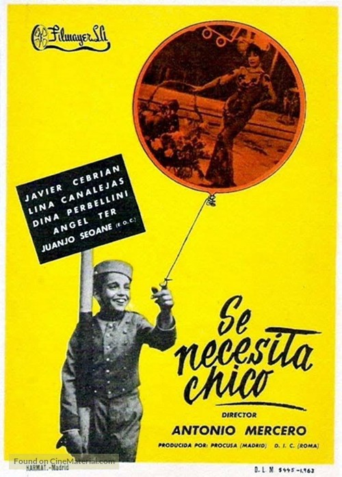 Se necesita chico - Spanish Movie Poster