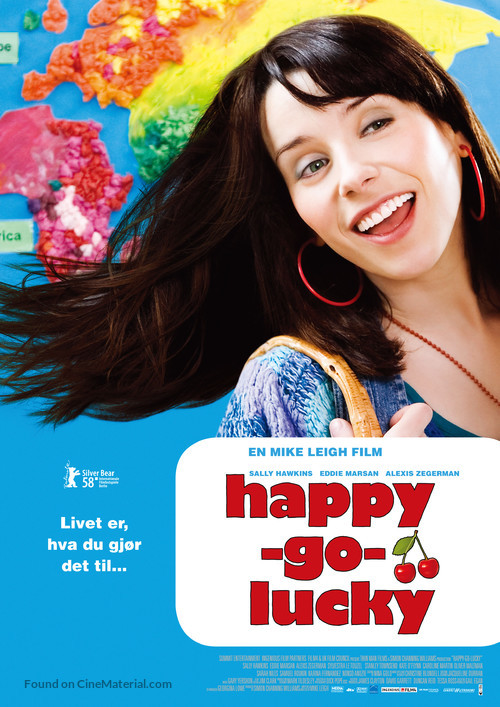 Happy-Go-Lucky - Norwegian Movie Poster