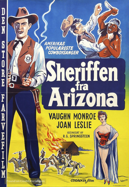 Toughest Man in Arizona - Danish Movie Poster