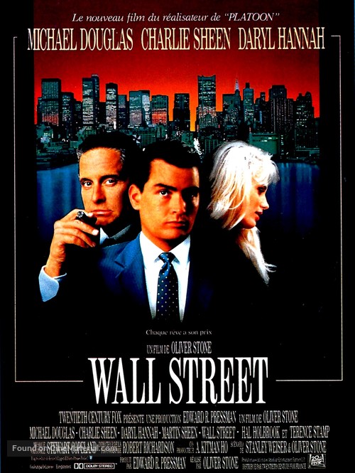 Wall Street - French Movie Poster