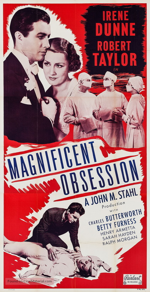 Magnificent Obsession - Re-release movie poster