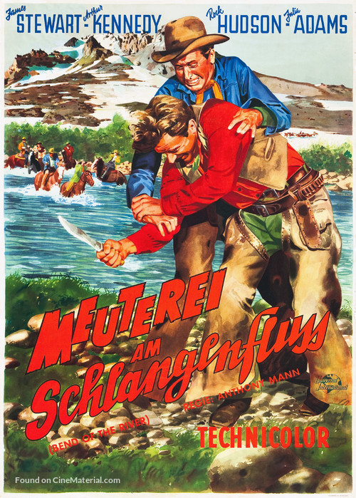 Bend of the River - German Movie Poster