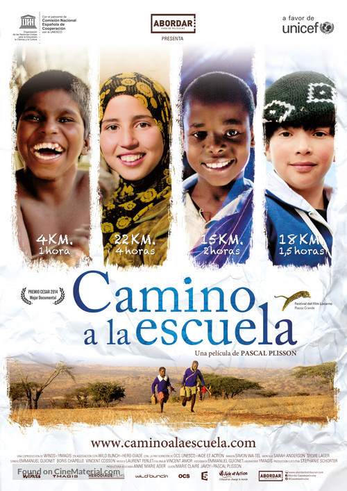 Sur le chemin de l&#039;&eacute;cole - Spanish Movie Poster