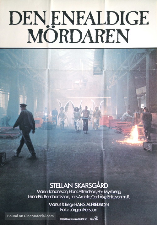 Enfaldige m&ouml;rdaren, Den - Swedish Movie Poster