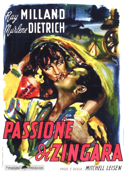 Golden Earrings - Italian Movie Poster