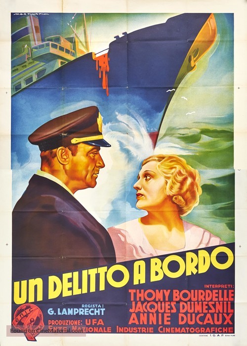 Un homme de trop &agrave; bord - Italian Movie Poster