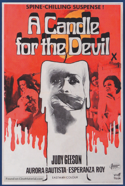 Una vela para el diablo - British Movie Poster