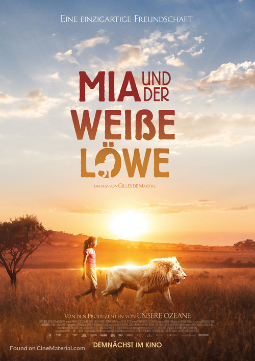 Mia et le lion blanc - German Movie Poster