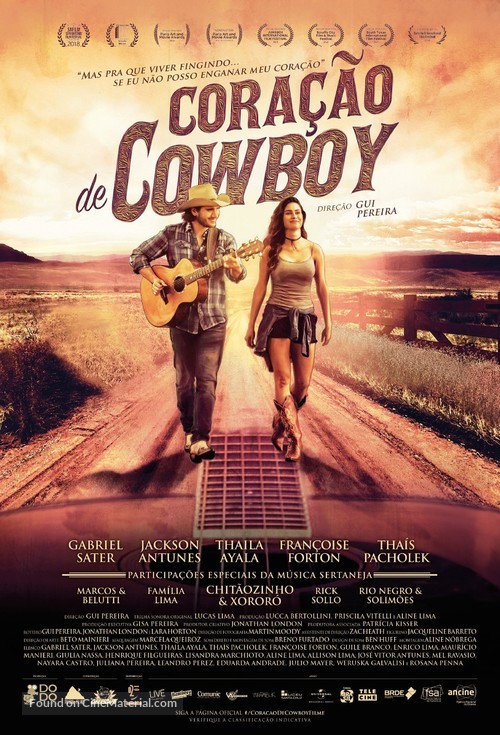 Cora&ccedil;&atilde;o de Cowboy - Brazilian Movie Poster