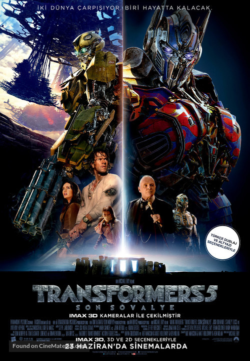 Transformers: The Last Knight - Turkish Movie Poster