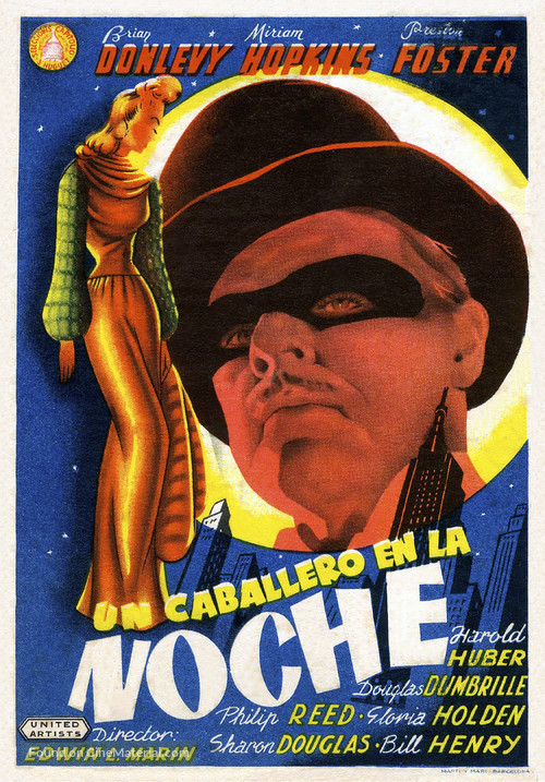 A Gentleman After Dark - Spanish Movie Poster