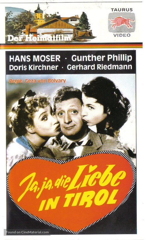 Ja, ja die Liebe in Tirol - German VHS movie cover