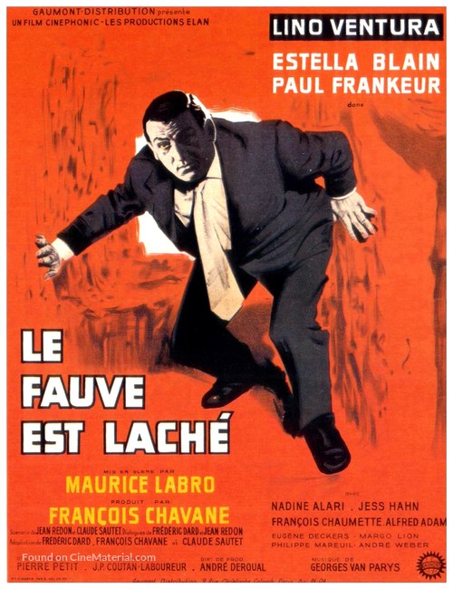 Le fauve est l&acirc;ch&eacute; - French Movie Poster