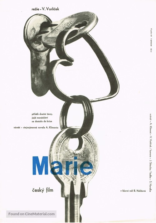 Marie - Czech Movie Poster