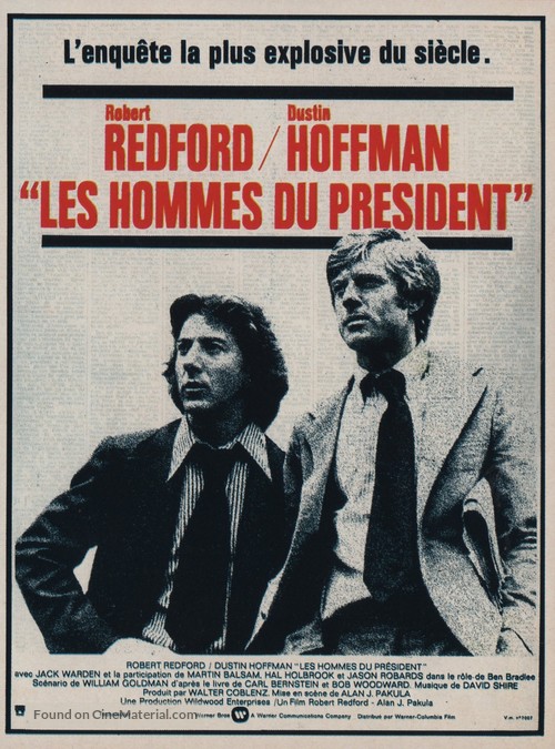 All the President&#039;s Men - French Movie Poster