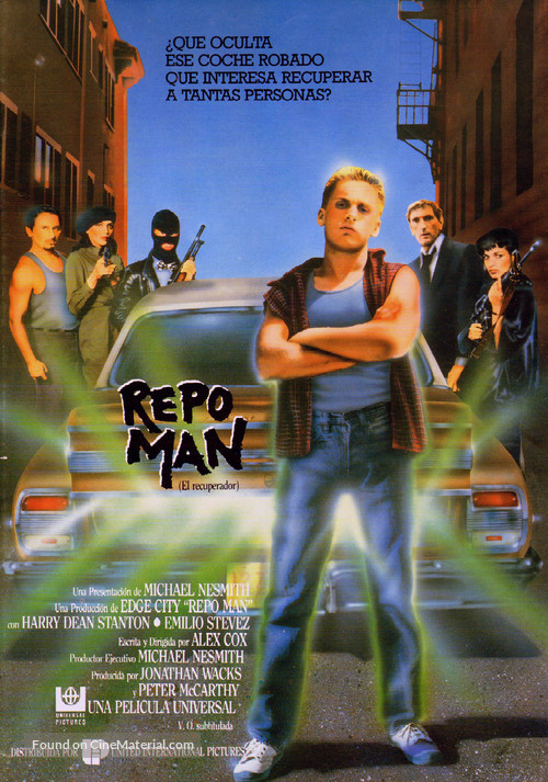 Repo Man - Spanish Movie Poster