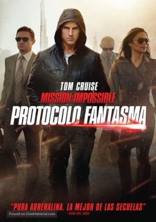 Mission: Impossible - Ghost Protocol - Mexican DVD movie cover