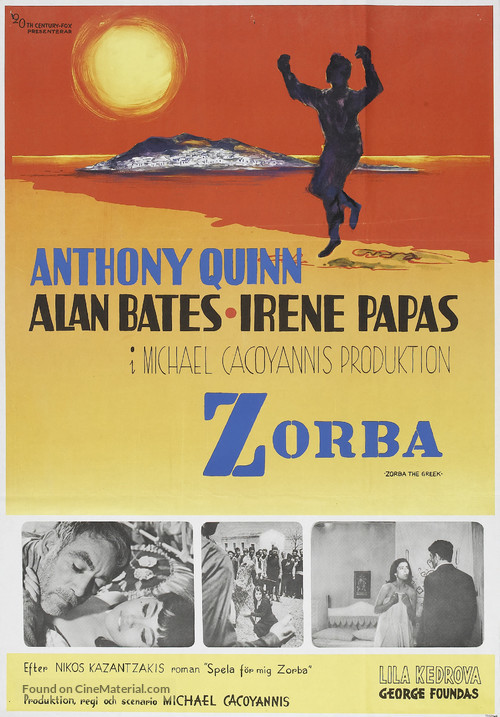 Alexis Zorbas - Swedish Movie Poster