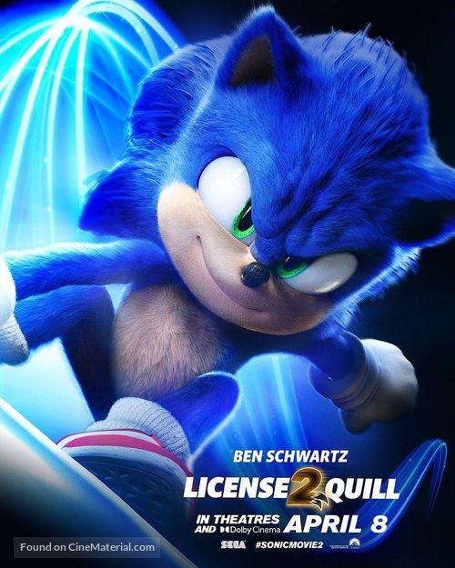 Sonic the Hedgehog 2 - Movie Poster