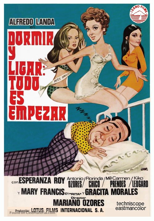 Dormir y ligar: todo es empezar - Spanish Movie Poster