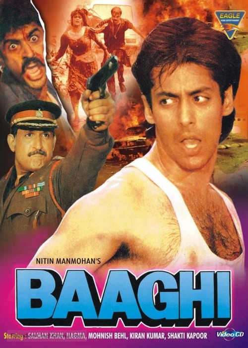 Baaghi: A Rebel for Love - Indian DVD movie cover