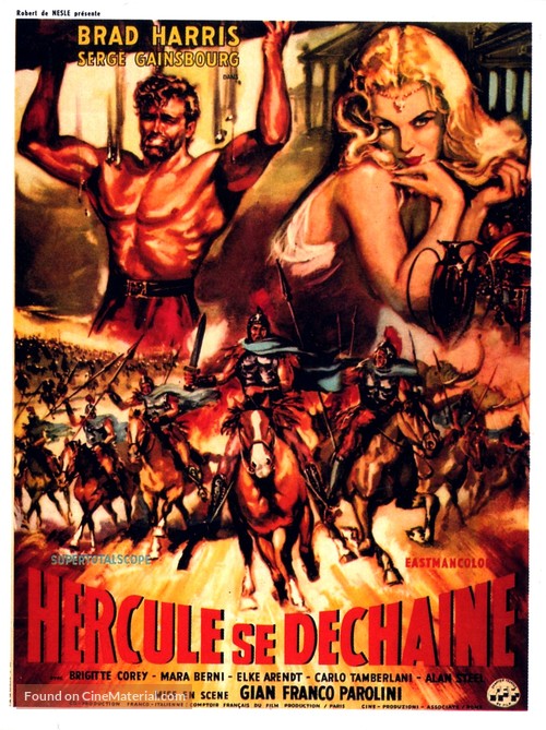 La furia di Ercole - French Movie Poster