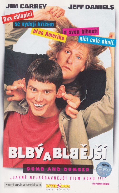 Dumb &amp; Dumber - Slovak VHS movie cover